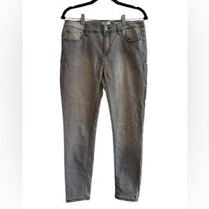 Kensie Effortless Ankle Jeans Grey Mid Rise Slim Leg Stretch Denim - Size 10/30